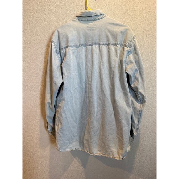 Mens Vintage Lee Denim Button Down CSU‎ Size M - Picture 4 of 4